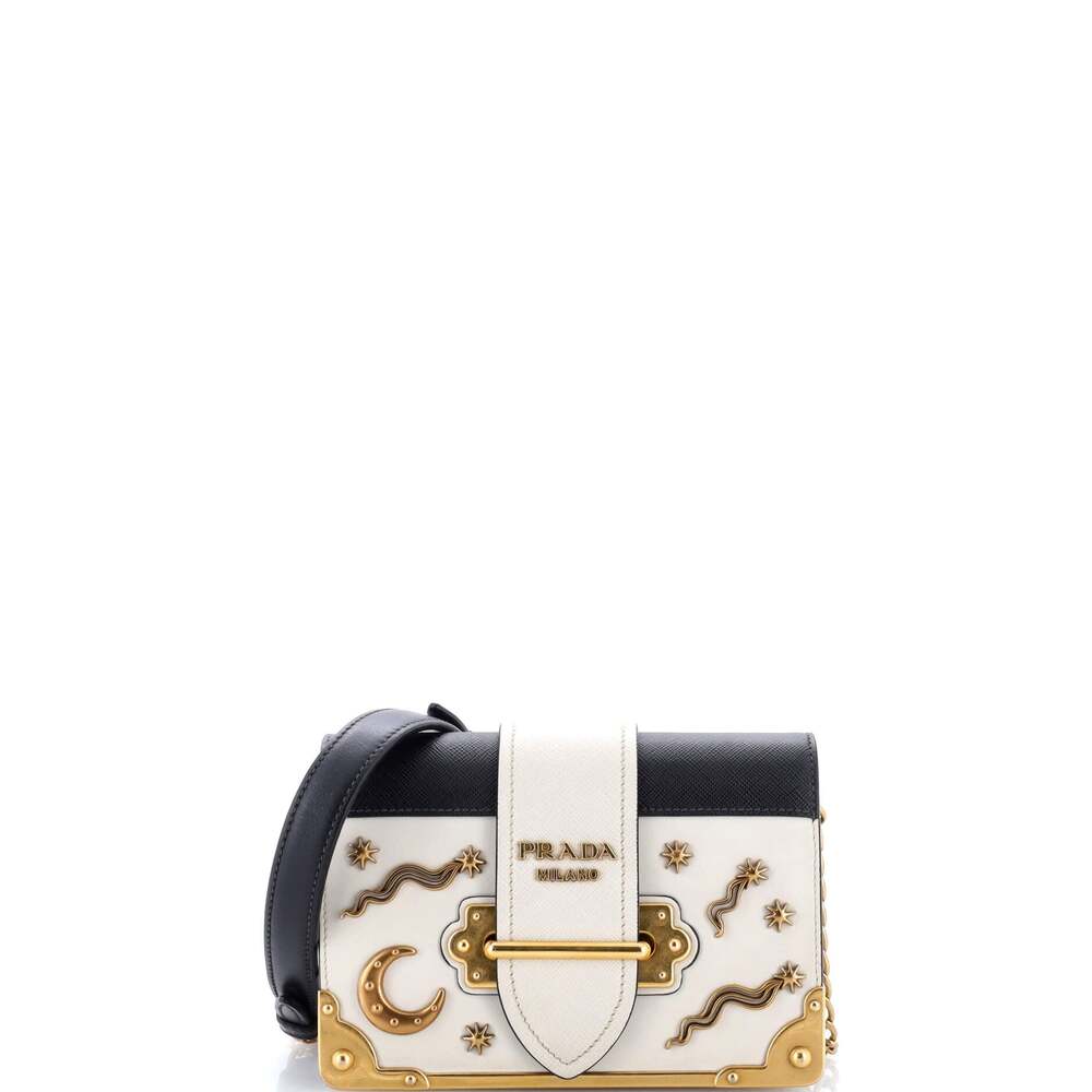 Prada Cahier Crossbody Bag Embellished #260651P17B